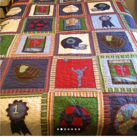 Pottery Barn Kids Bedding Pottery Barn Kids All Star Sports Cotton
